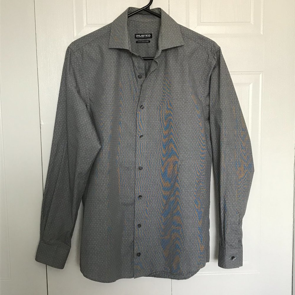Unlisted kenneth Cole Grey & White Dress Shirt
